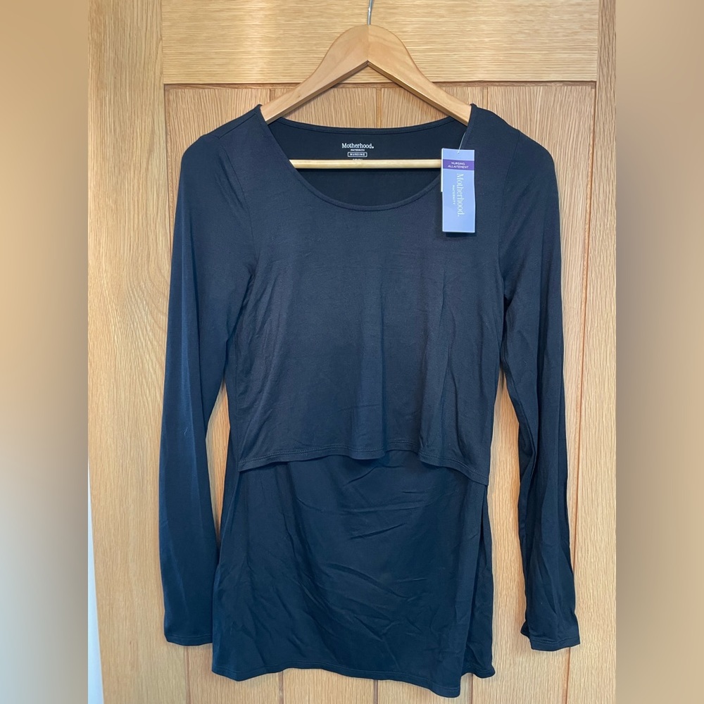 Motherhood Maternity long sleeve nursing top, NWT